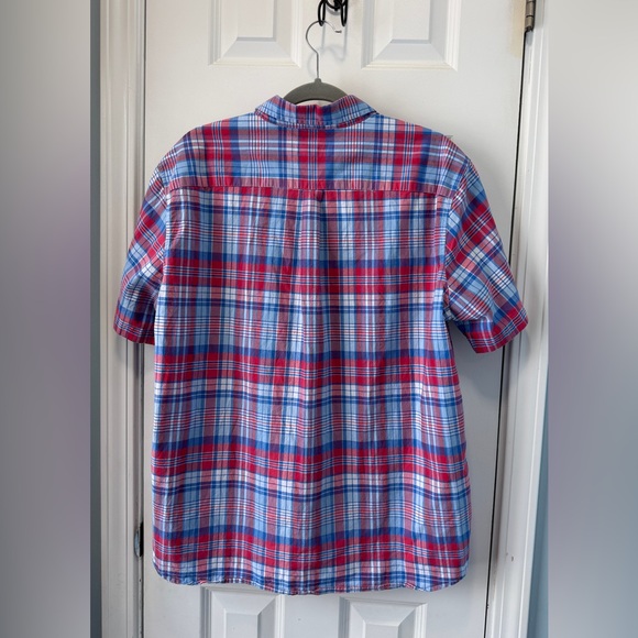 Vineyard Vines Men's Classic Plaid Short Sleeve Button Down Shirt Size Large - Picture 4 of 7
